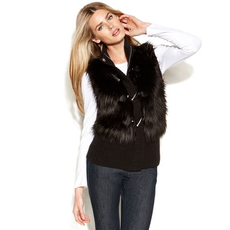 michael kors women's vests|Michael Kors black vest.